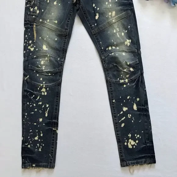 Decibel NWT Distressed Medium Wash Skinny Jeans Men 34 - Picture 4 of 11